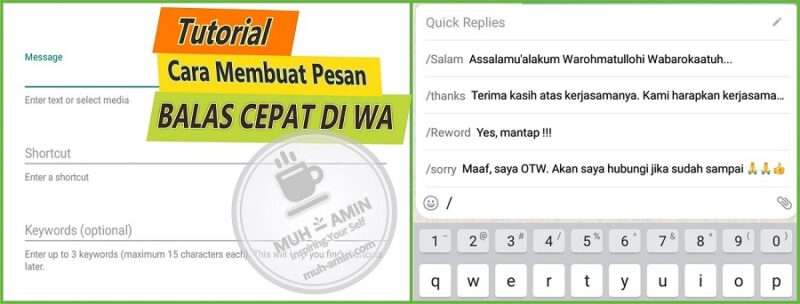 Beginilah Cara Membuat Pesan Balas Cepat di WhatsApp | muh-amin.com